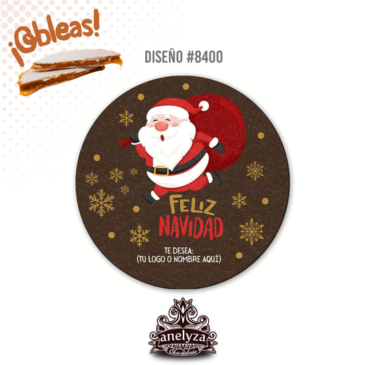 OBLEAS RELLENAS PERSONALIZADAS DE NAVIDAD DISEÑO #8400