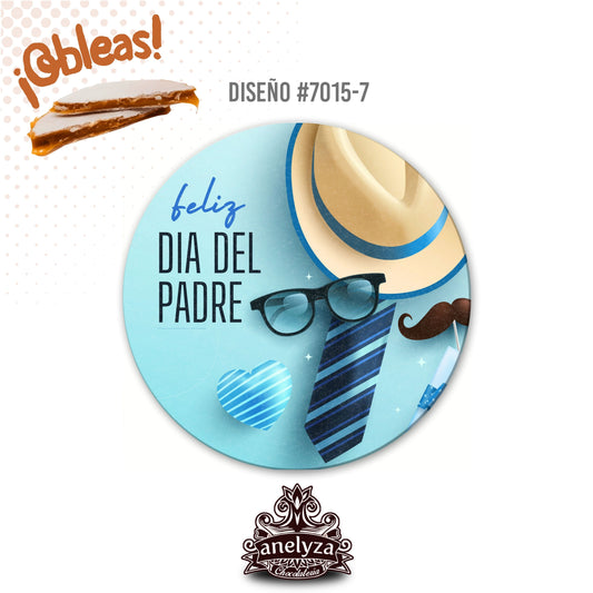 OBLEAS RELLENAS PERSONALIZADAS DISEÑ0 7015-7 DÍA DEL PADRE