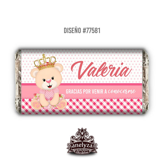 DESIGN #77581 PRINCESS BEAR BIRTH/BABY SHOWER