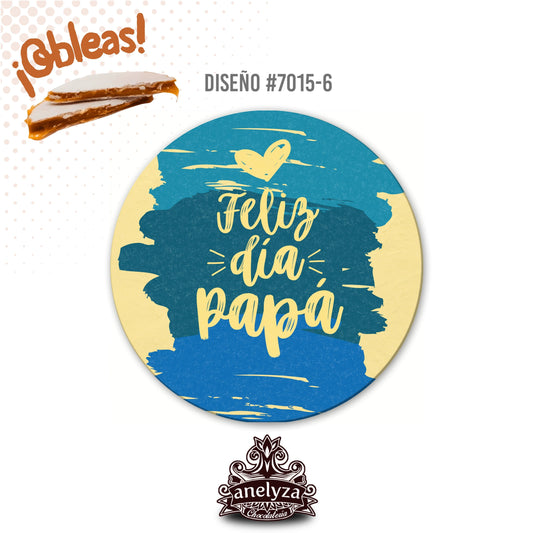 OBLEAS RELLENAS PERSONALIZADAS DISEÑ0 7015-6 DÍA DEL PADRE