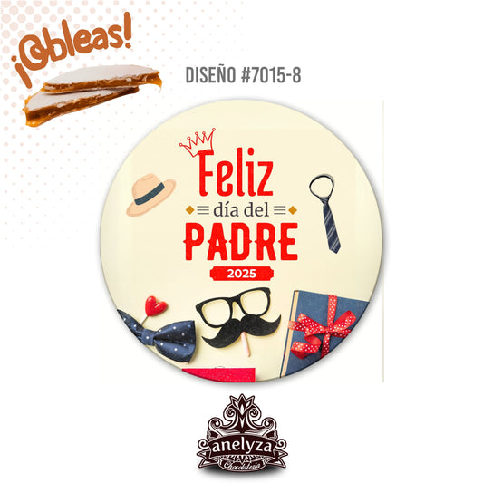 OBLEAS RELLENAS PERSONALIZADAS DISEÑ0 7015-8 DÍA DEL PADRE