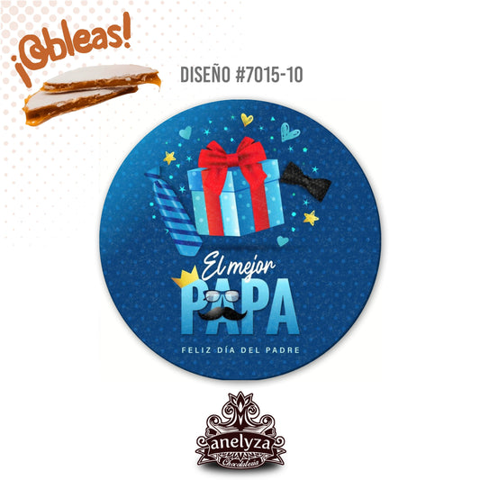 OBLEAS RELLENAS PERSONALIZADAS DISEÑ0 7015-10 DÍA DEL PADRE