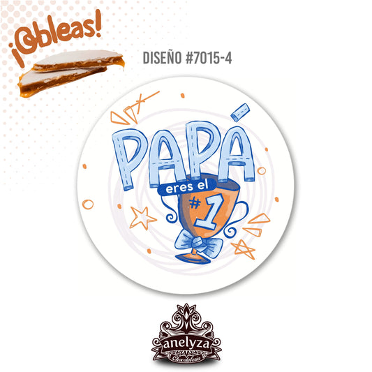 OBLEAS RELLENAS PERSONALIZADAS DISEÑ0 7015-4 DÍA DEL PADRE