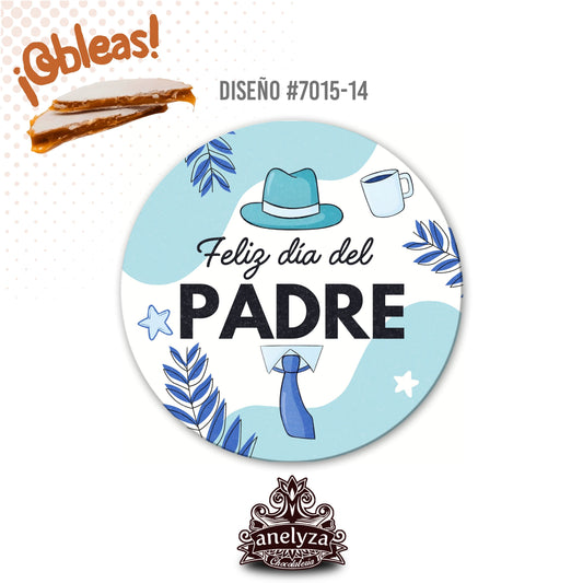 OBLEAS RELLENAS PERSONALIZADAS DISEÑ0 7015-14 DÍA DEL PADRE