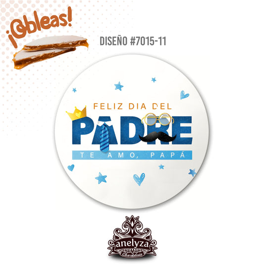OBLEAS RELLENAS PERSONALIZADAS DISEÑ0 7015-11 DÍA DEL PADRE