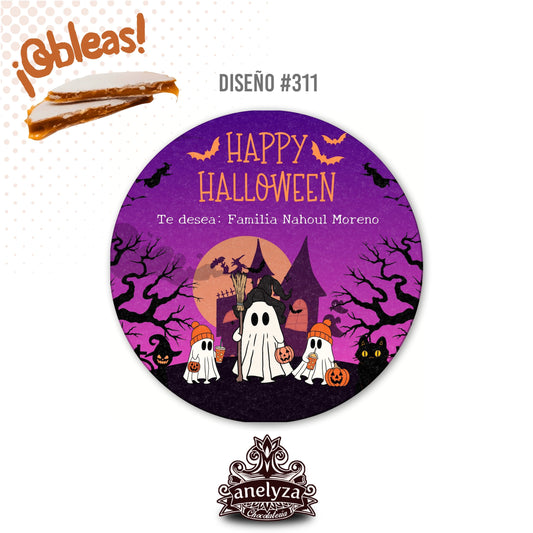 OBLEAS RELLENAS PERSONALIZADAS DISEÑO #311 HALLOWEEN