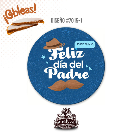 OBLEAS RELLENAS PERSONALIZADAS DISEÑ0 7015-1 DÍA DEL PADRE