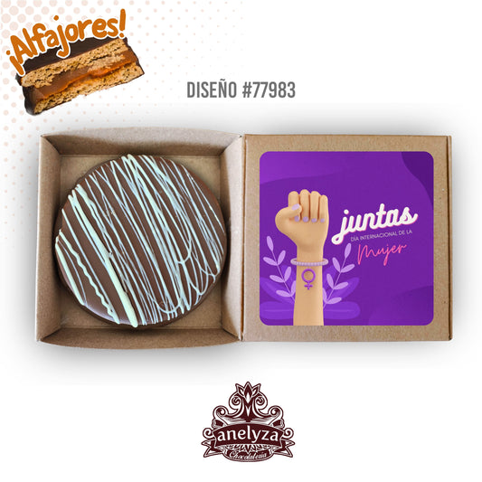 ALFAJORES PERSONALIZADOS DISEÑO #77983 DIA INTERNACIONAL DE LA MUJER