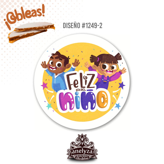 OBLEAS RELLENAS PERSONALIZADAS DISEÑ0 #1249-2 DIA DEL NIÑO