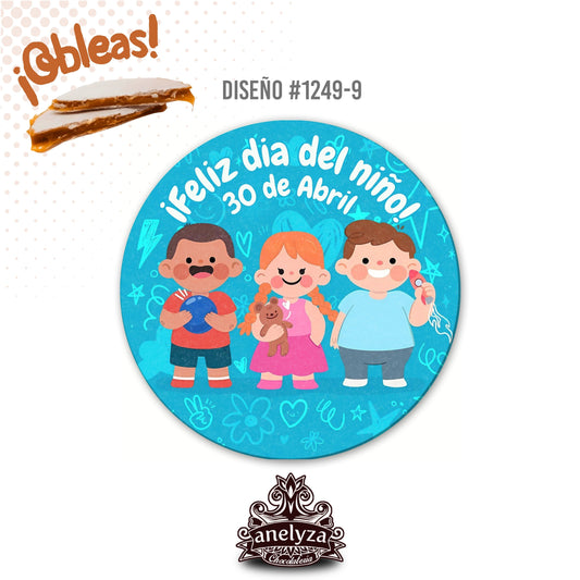 OBLEAS RELLENAS PERSONALIZADAS DISEÑ0 #1249-9 DIA DEL NIÑO