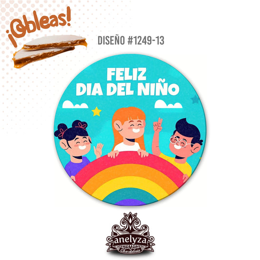 OBLEAS RELLENAS PERSONALIZADAS DISEÑ0 #1249-13 DIA DEL NIÑO