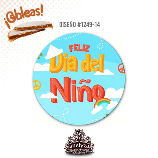 OBLEAS RELLENAS PERSONALIZADAS DISEÑ0 #1249-14 DIA DEL NIÑO
