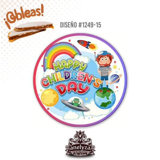 OBLEAS RELLENAS PERSONALIZADAS DISEÑ0 #1249-15 DIA DEL NIÑO