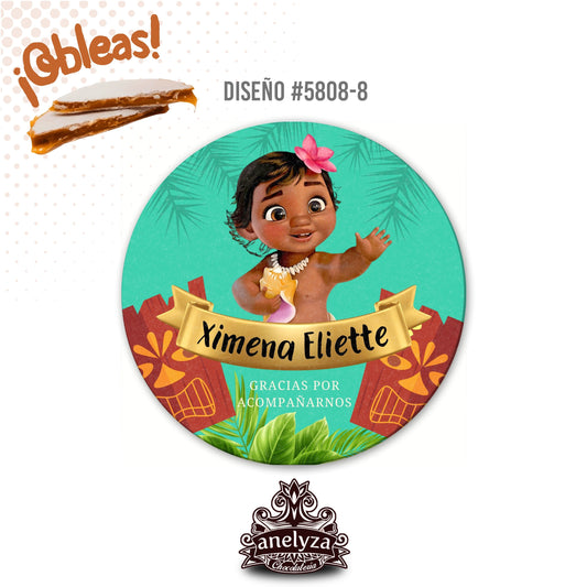 OBLEAS RELLENAS PERSONALIZADAS DISEÑO #5808-8 PRINCESAS FIESTAS INFANTILES