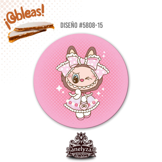 OBLEAS RELLENAS PERSONALIZADAS DISEÑO #5808-15 LABUBU FIESTAS INFANTILES