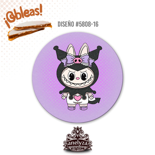 OBLEAS RELLENAS PERSONALIZADAS DISEÑO #5808-16 LABUBU FIESTAS INFANTILES