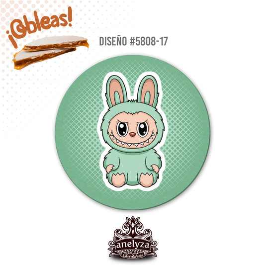 OBLEAS RELLENAS PERSONALIZADAS DISEÑO #5808-17 LABUBU FIESTAS INFANTILES