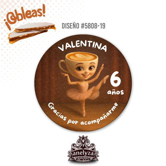 OBLEAS RELLENAS PERSONALIZADAS DISEÑO #5808-19 BALLERINA CAPUCCINA BRAINROT FIESTAS INFANTILES