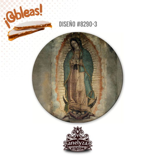 20 OBLEAS RELLENAS PERSONALIZADAS DISEÑO #8290-3 VIRGEN DE GUADALUPE