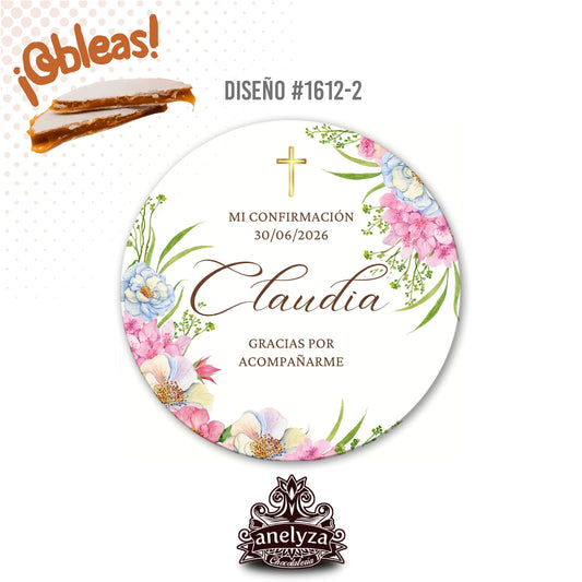 OBLEAS RELLENAS PERSONALIZADAS DISEÑO 1612-2 CONFIRMACIÓN