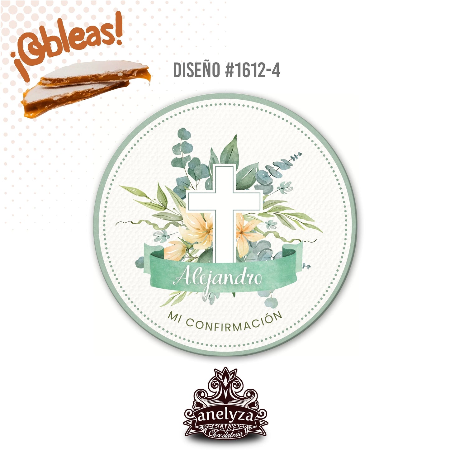 OBLEAS RELLENAS PERSONALIZADAS DISEÑO 1612-4 CONFIRMACIÓN