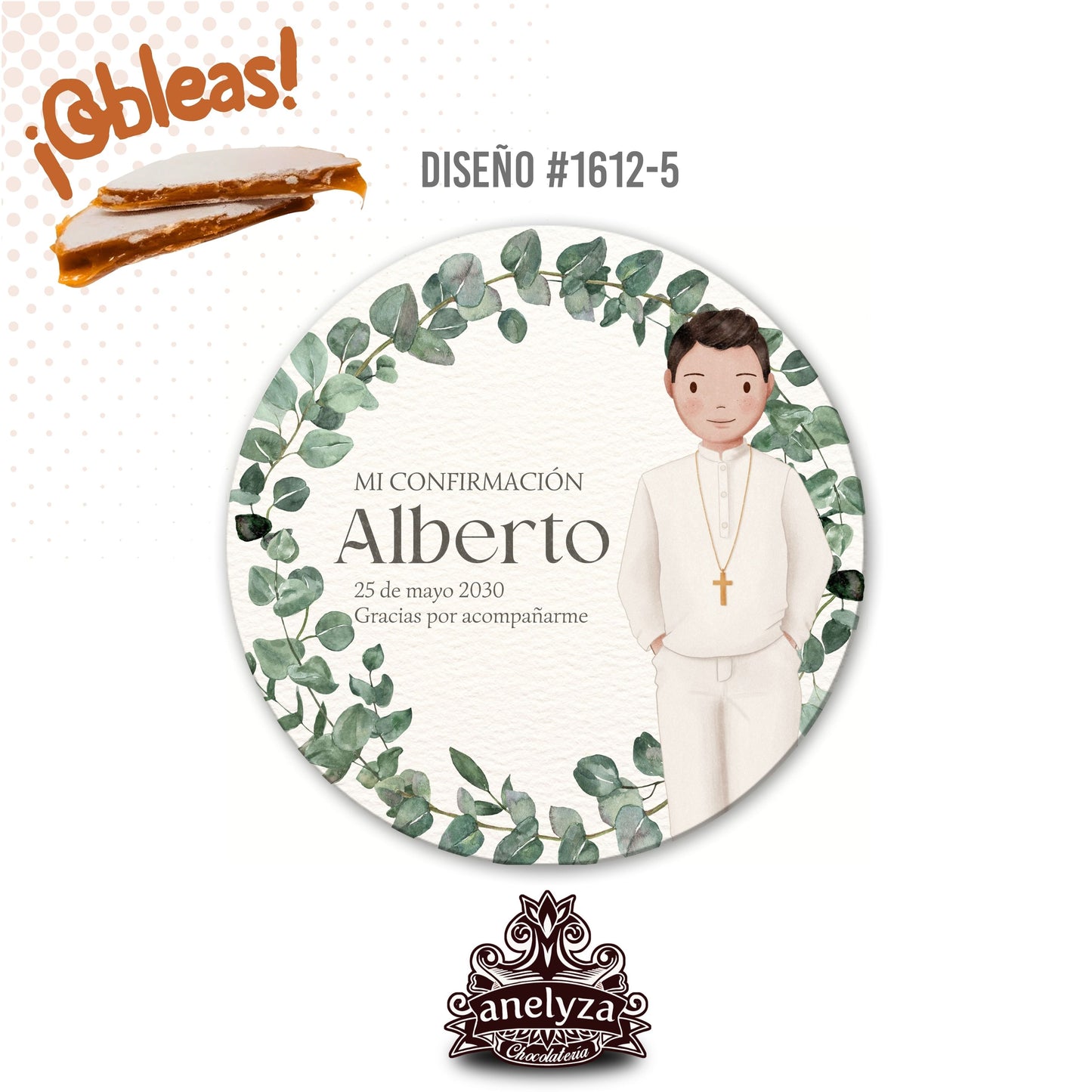 OBLEAS RELLENAS PERSONALIZADAS DISEÑO 1612-5 CONFIRMACIÓN