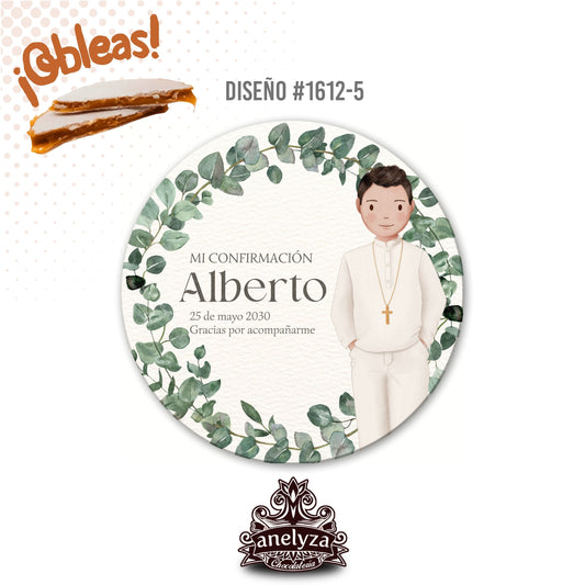 OBLEAS RELLENAS PERSONALIZADAS DISEÑO 1612-5 CONFIRMACIÓN