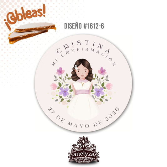 OBLEAS RELLENAS PERSONALIZADAS DISEÑO 1612-6 CONFIRMACIÓN