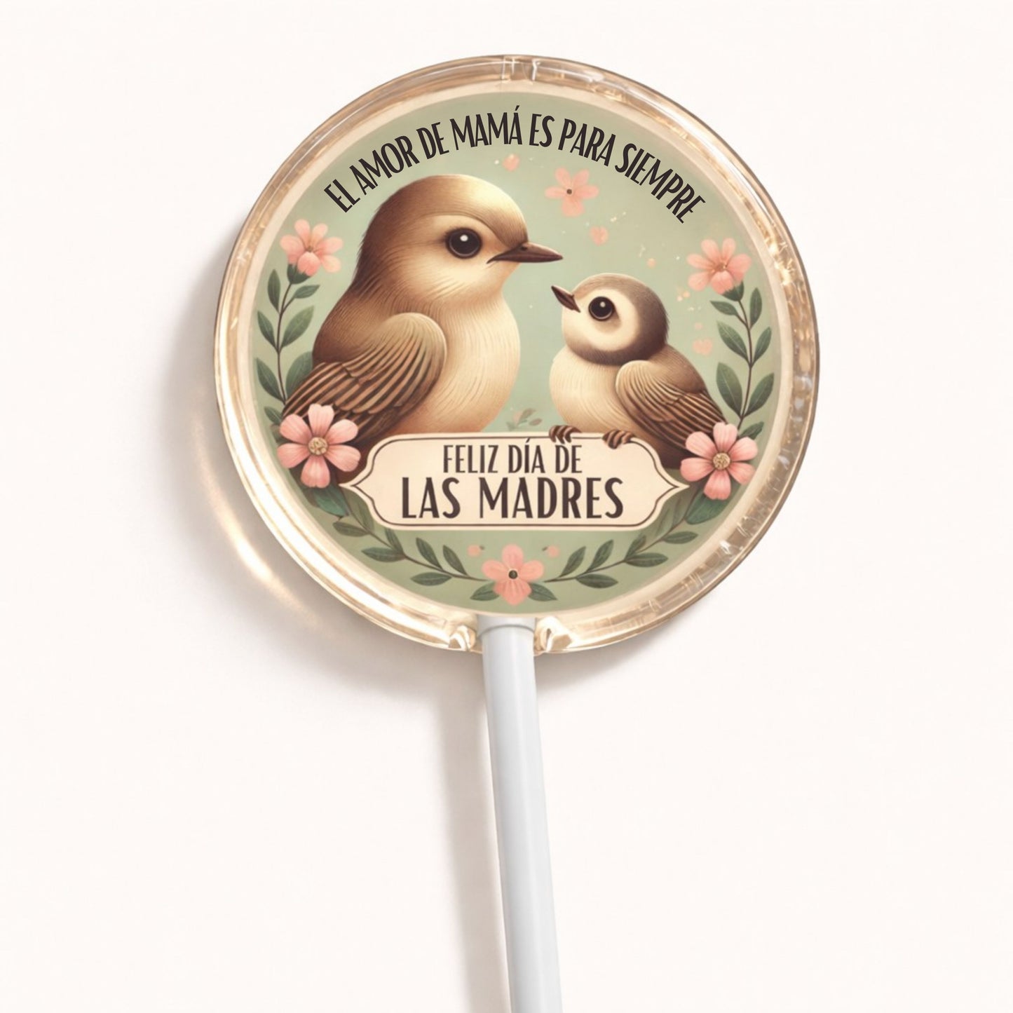 PALETAS DE CARAMELO PERSONALIZADAS DISEÑO #0114-8 DIA DE LAS MADRES