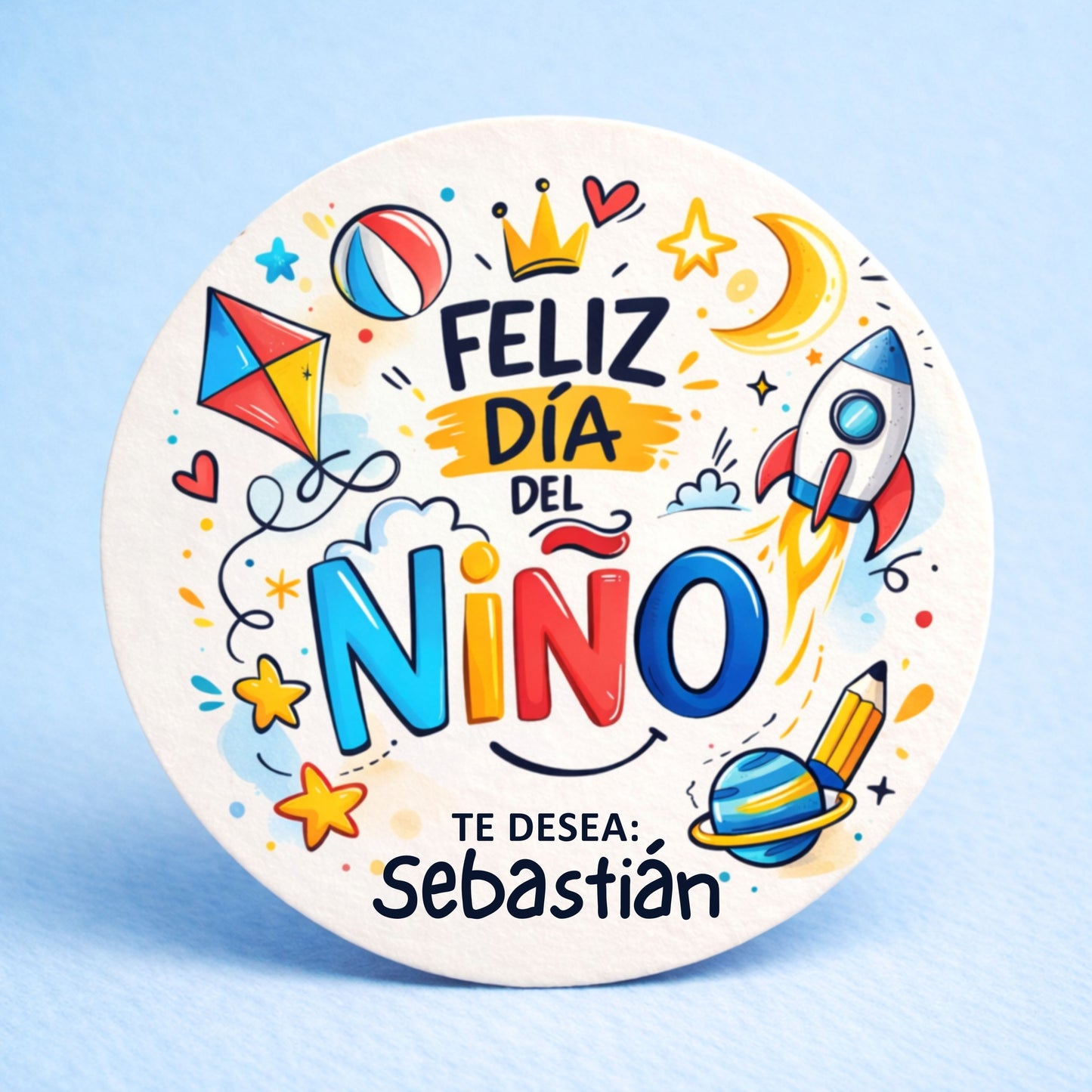 OBLEAS RELLENAS PERSONALIZADAS DISEÑ0 #1249-16 DIA DEL NIÑO