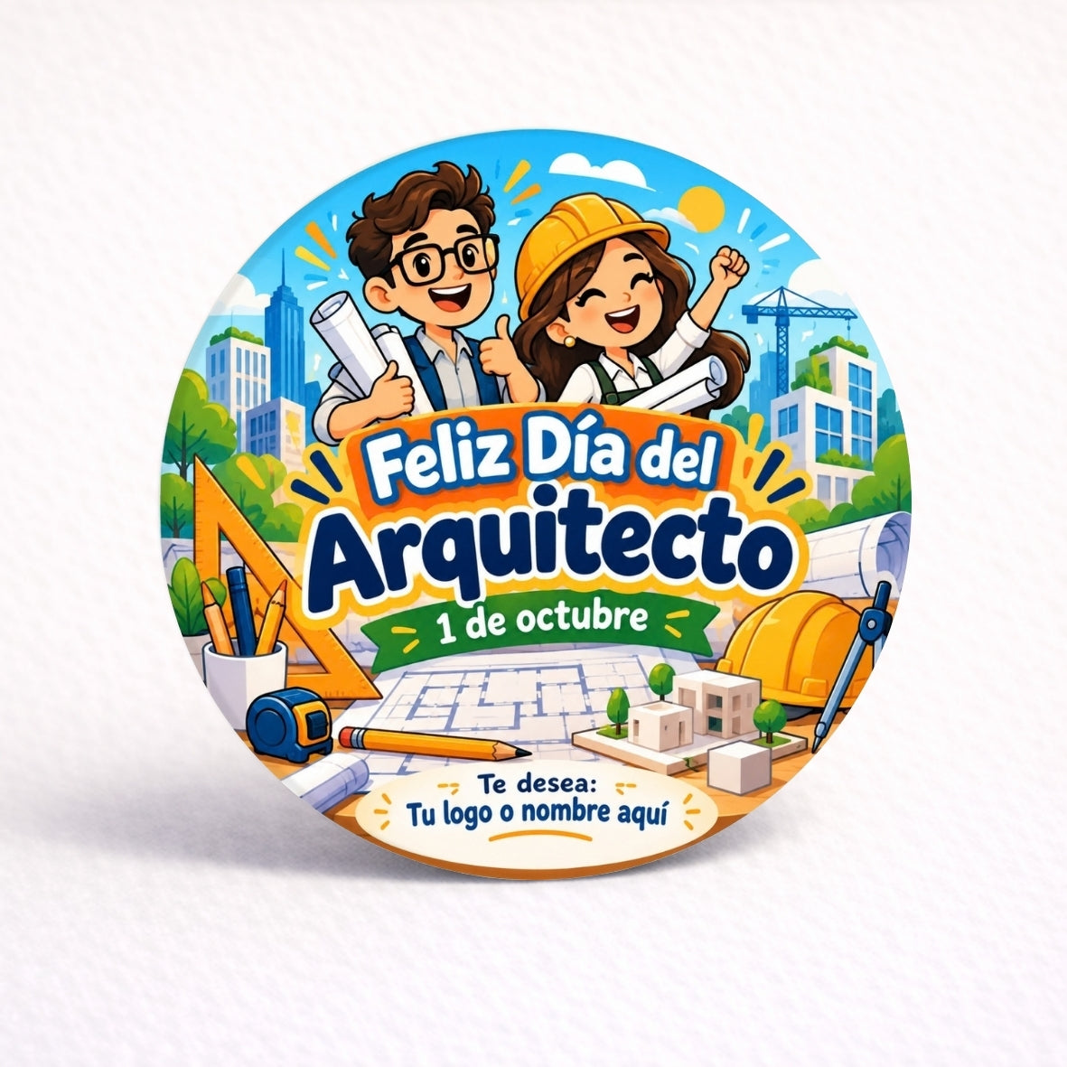OBLEAS RELLENAS PERSONALIZADAS DISEÑO #4386 DIA DEL ARQUITECTO