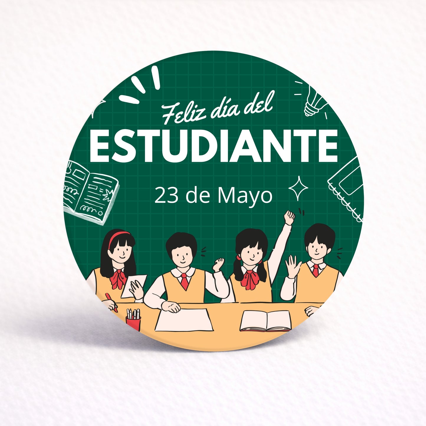 OBLEAS RELLENAS PERSONALIZADAS DISEÑO #5783-10 DÍA DEL ESTUDIANTE