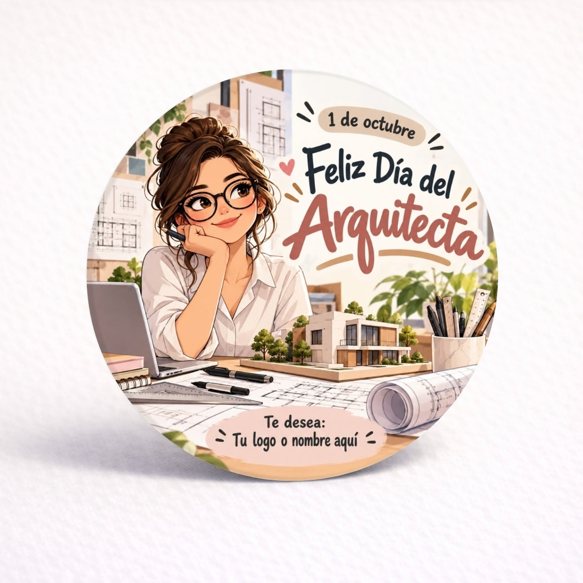 OBLEAS RELLENAS PERSONALIZADAS DISEÑO #4386 DIA DEL ARQUITECTO