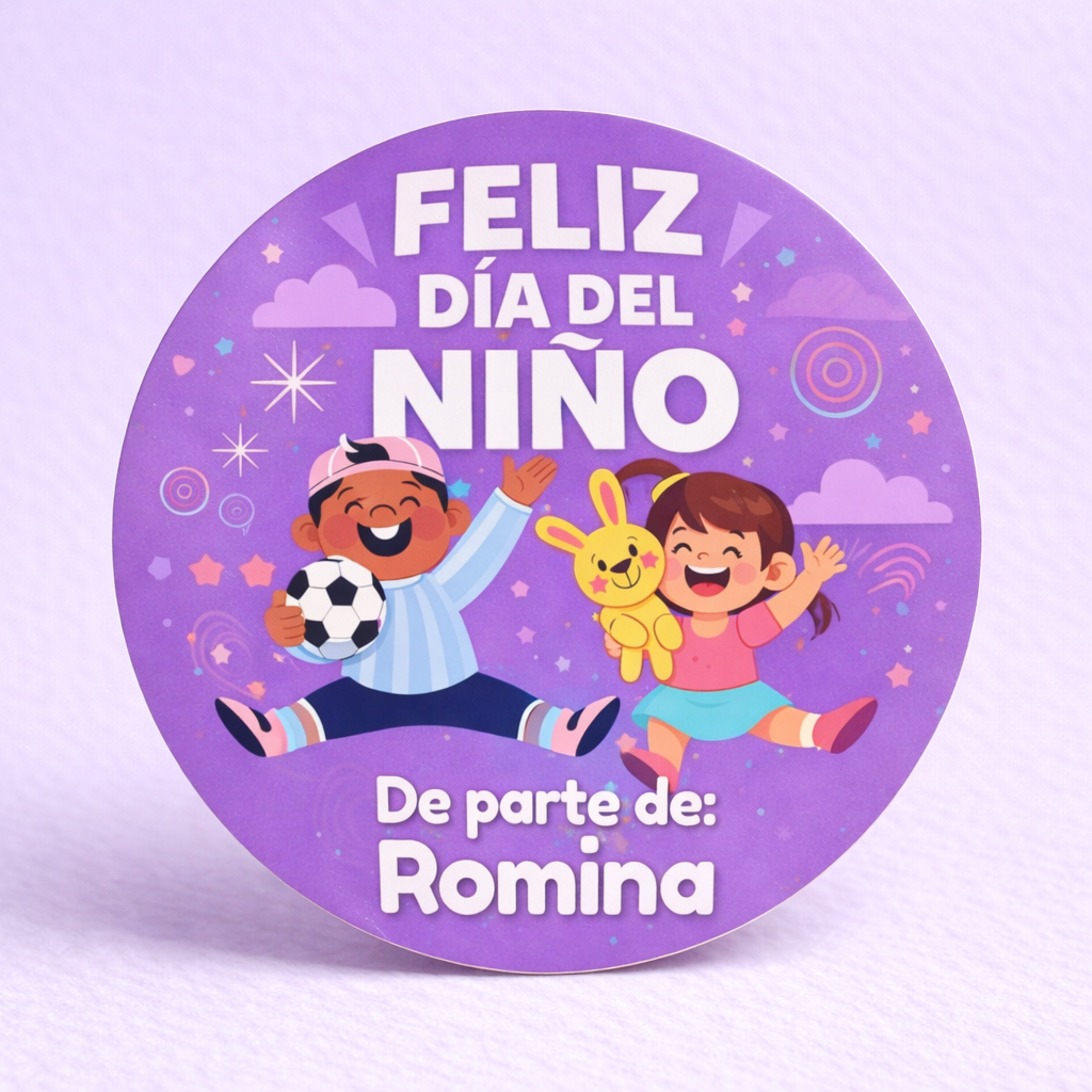OBLEAS RELLENAS PERSONALIZADAS DISEÑ0 #1249-10 DIA DEL NIÑO