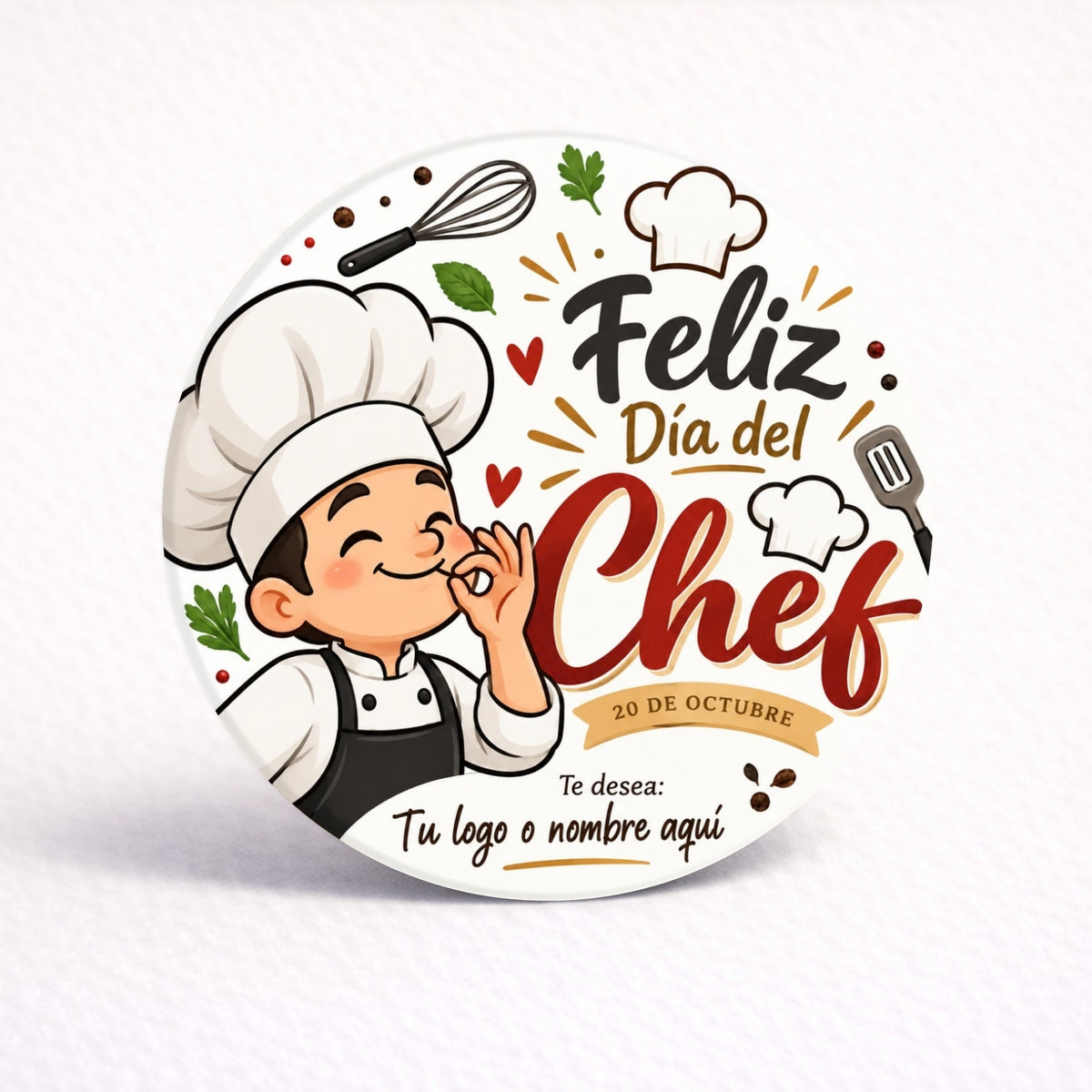 OBLEAS RELLENAS PERSONALIZADAS DISEÑO #7482-4 DIA DEL CHEF