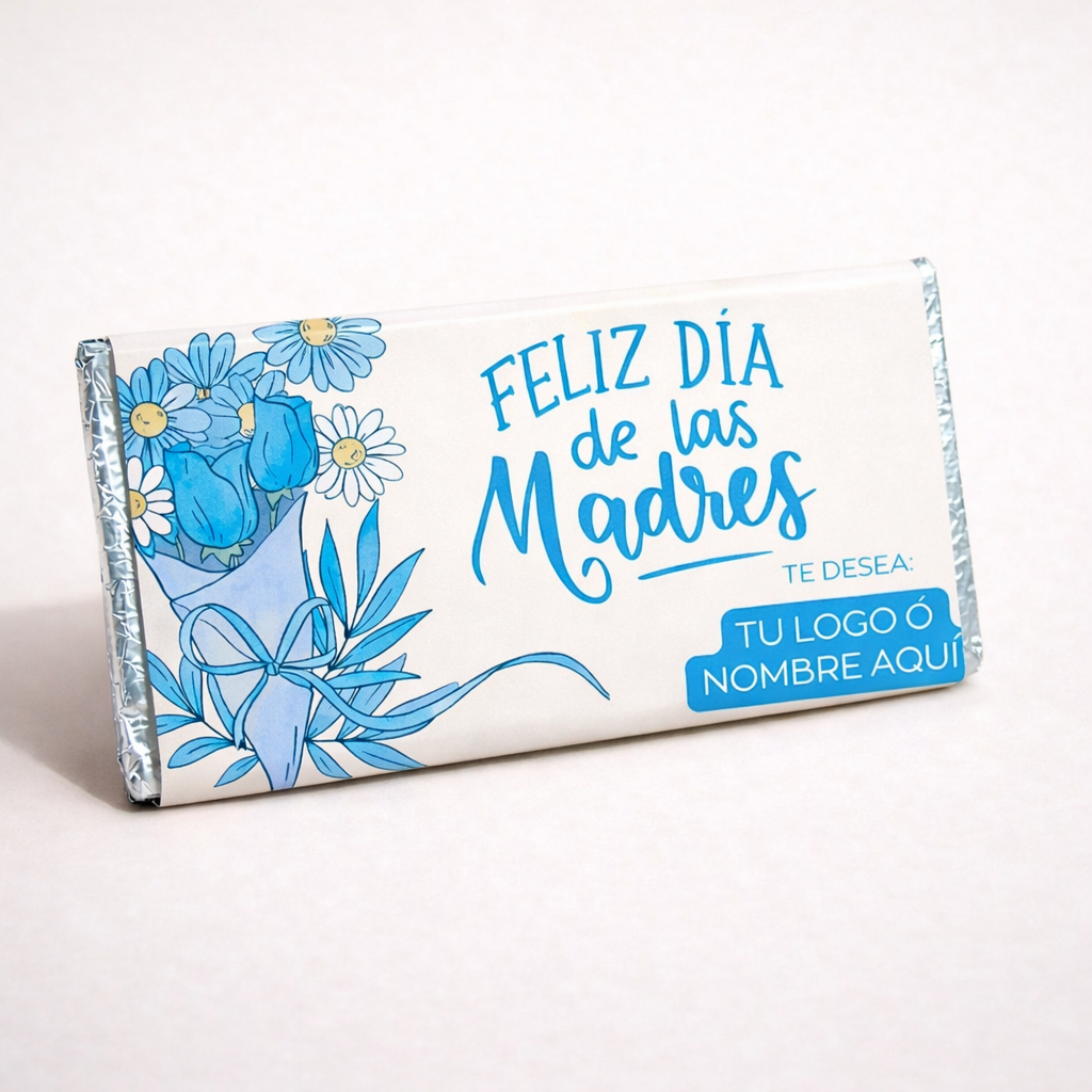 BARRAS DE CHOCOLATE PERSONALIZADAS DISEÑO #15962 DIA DE LAS MADRES