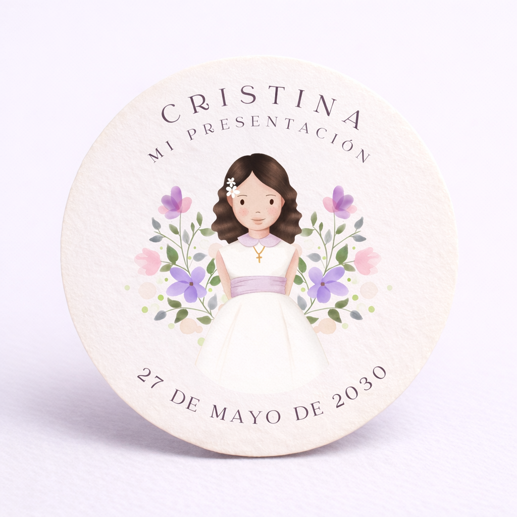 OBLEAS RELLENAS PERSONALIZADAS DISEÑO #6202-3 PRESENTACIÓN DE 3 AÑOS