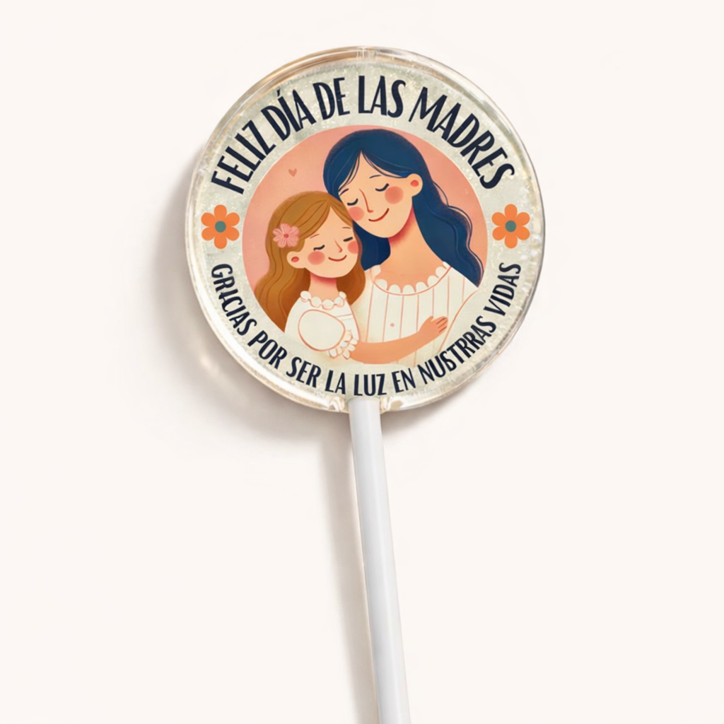 PALETAS DE CARAMELO PERSONALIZADAS DISEÑO #0114-4 DIA DE LAS MADRES