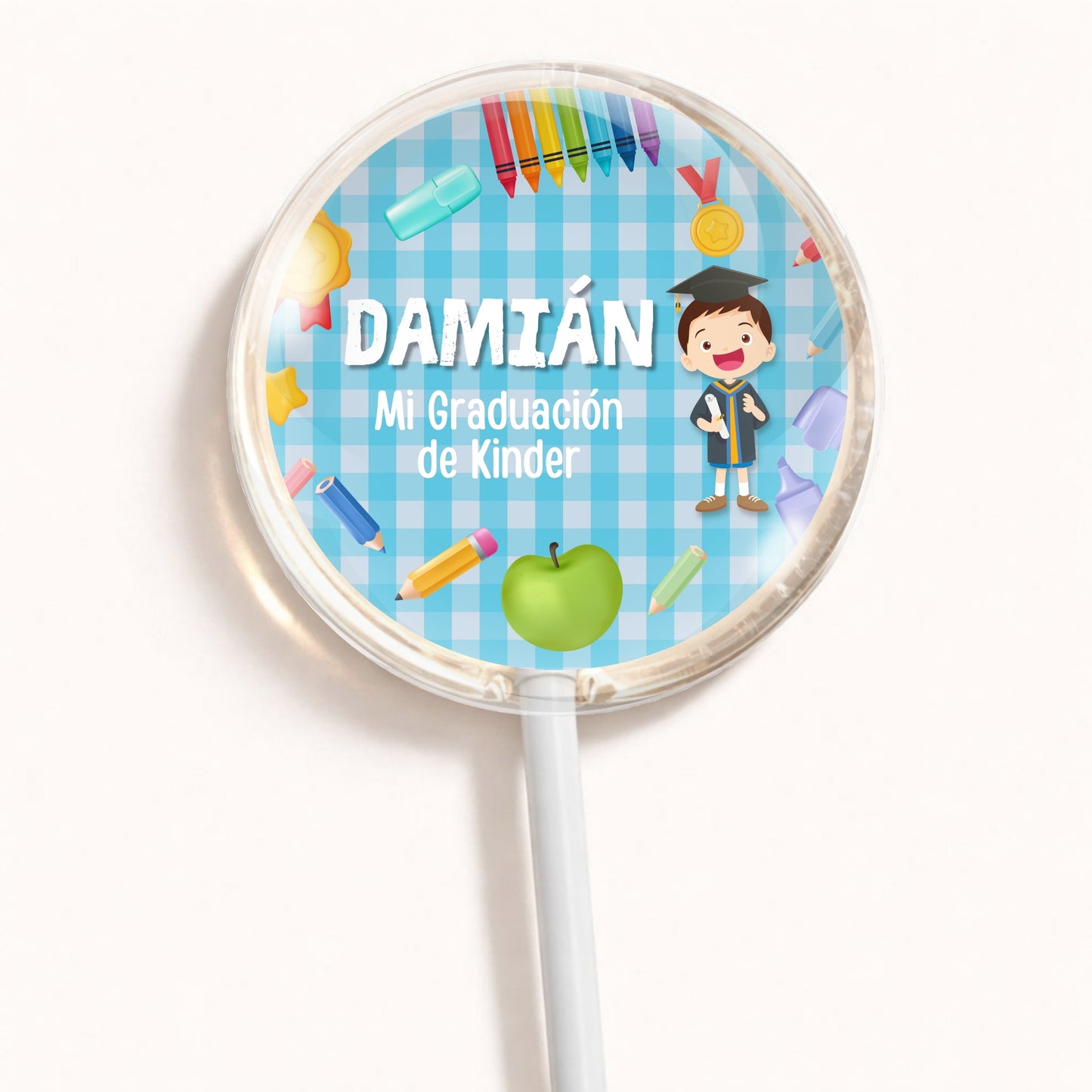 PALETAS DE CARAMELO PERSONALIZADAS DISEÑO #5672-19 GRADUACIÓN