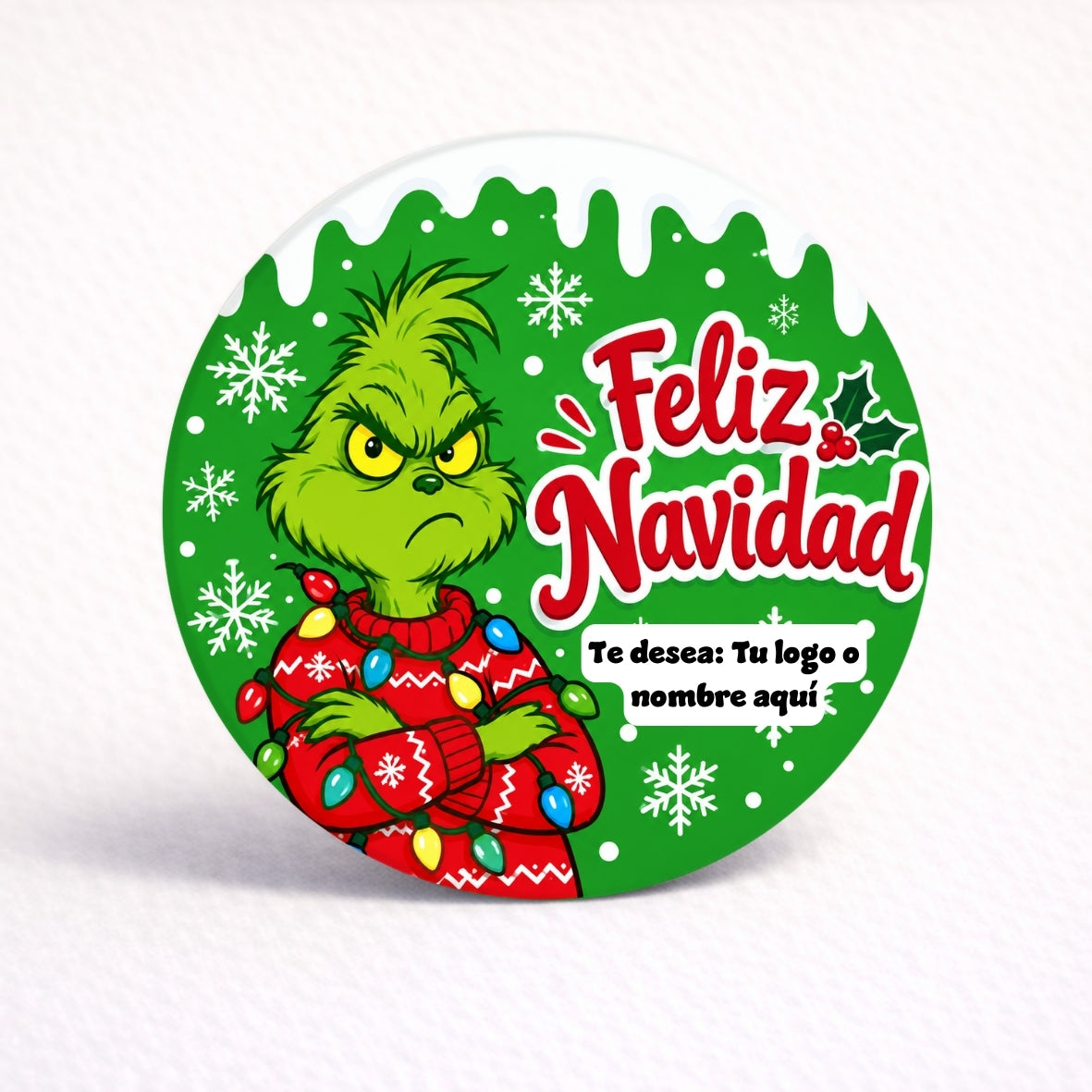 OBLEAS RELLENAS PERSONALIZADAS DISEÑO #3609-6 NAVIDAD