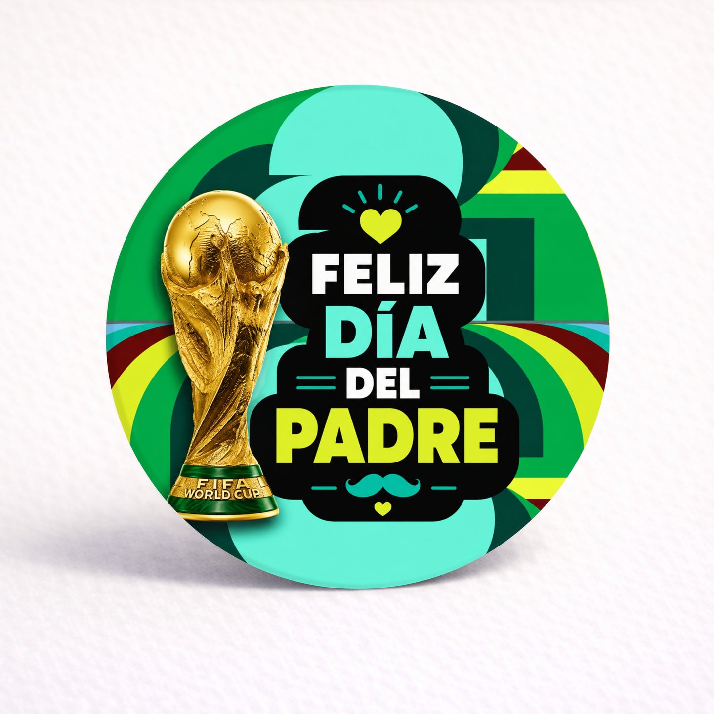 OBLEAS RELLENAS PERSONALIZADAS DISEÑO #8523-2 MUNDIAL FÚTBOL DIA DEL PADRE