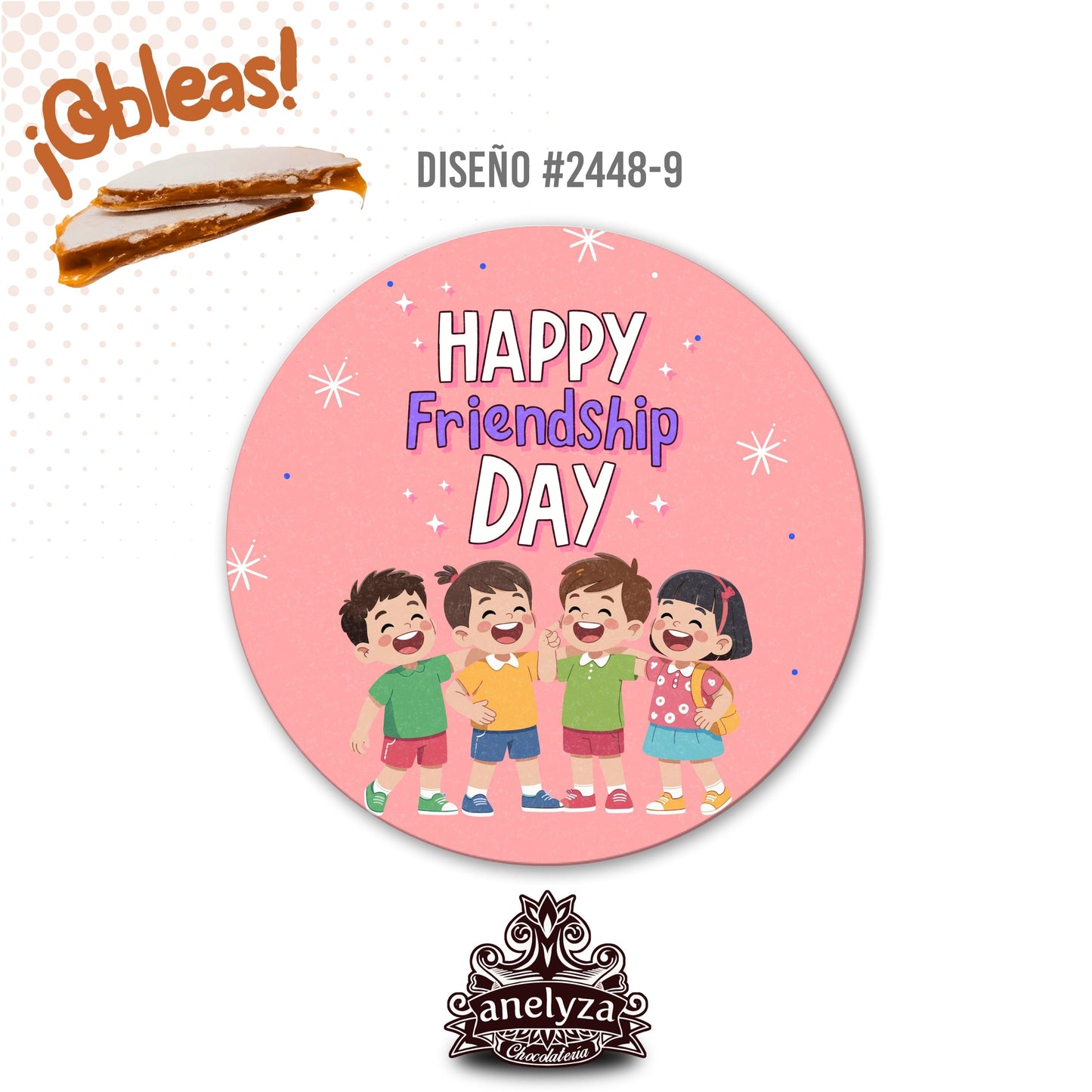 OBLEAS RELLENAS PERSONALIZADAS DISEÑO #2448-9 SAN VALENTIN
