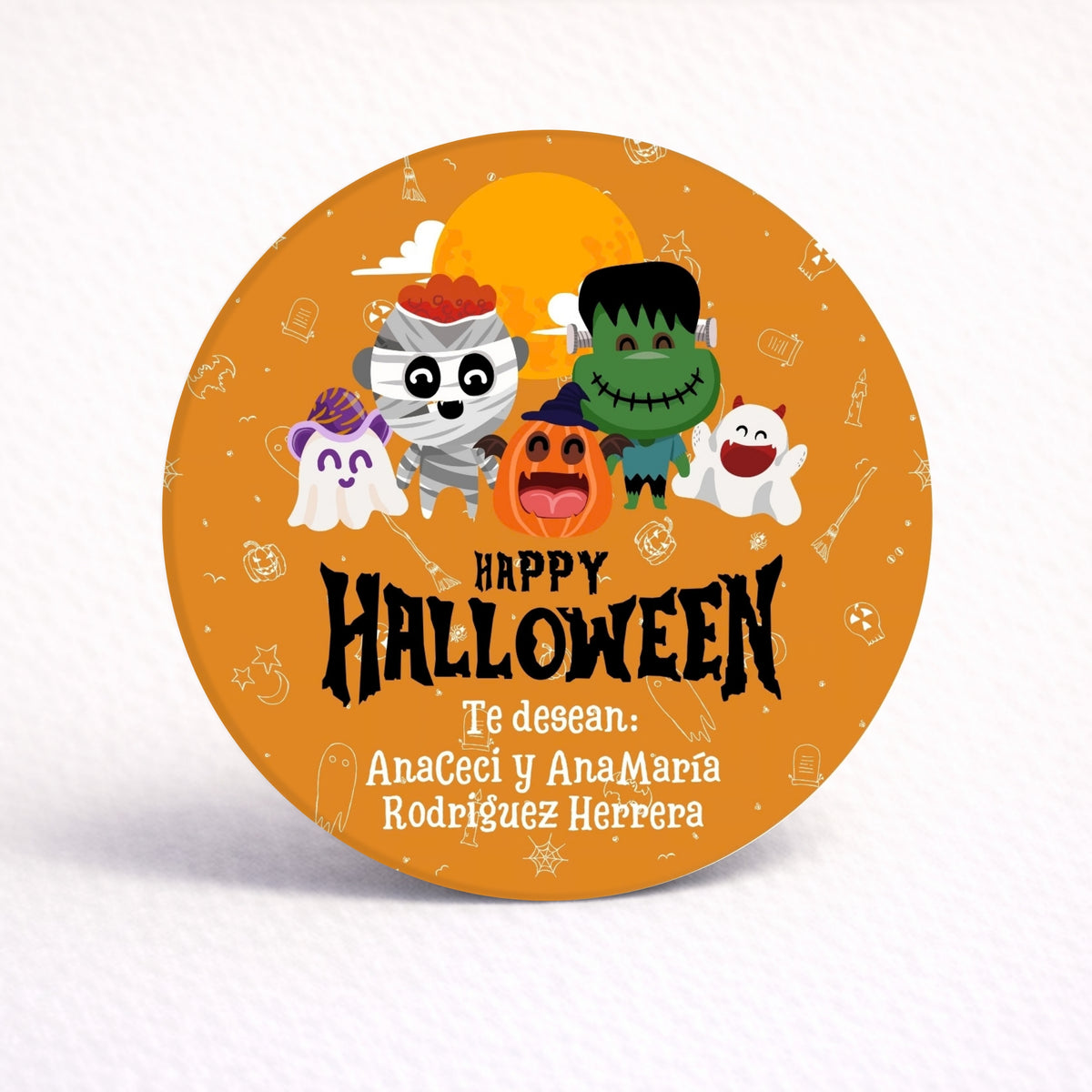 OBLEAS RELLENAS PERSONALIZADAS DISEÑO #304 HALLOWEEN