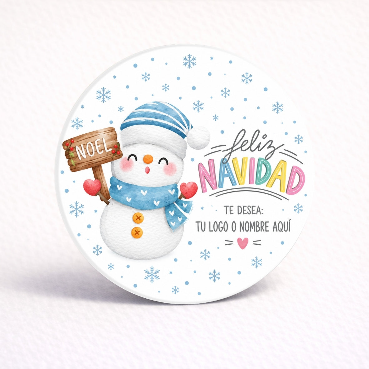 OBLEAS RELLENAS PERSONALIZADAS DISEÑO #3609-7 NAVIDAD