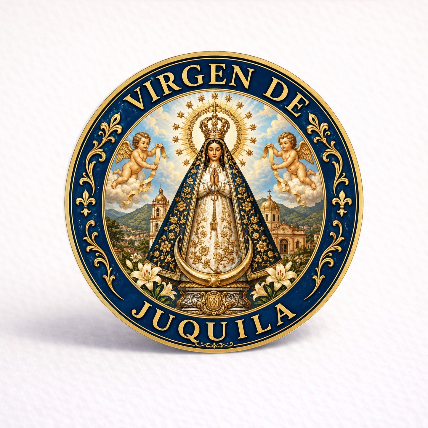 OBLEAS RELLENAS PERSONALIZADAS DISEÑO #4894-15 RELIGIOSO VIRGEN DE JUQUILA