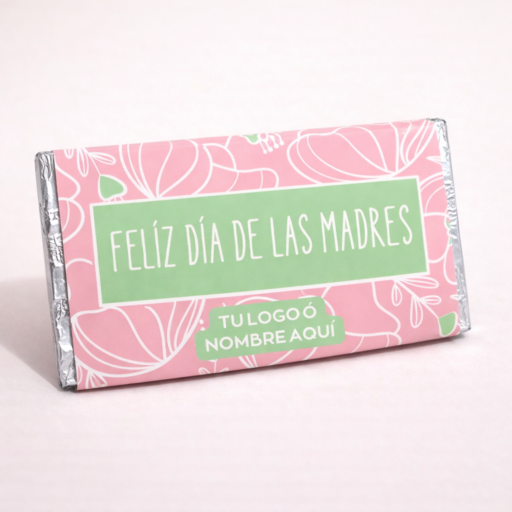 BARRAS DE CHOCOLATE PERSONALIZADAS DISEÑO #51262 DIA DE LAS MADRES