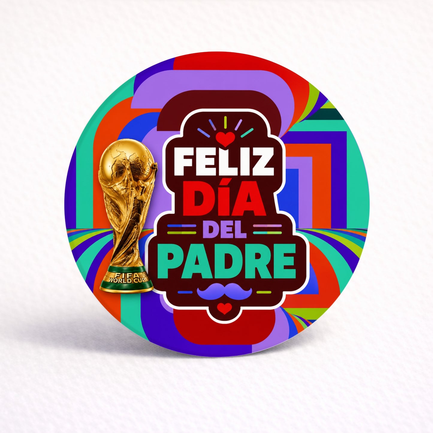 OBLEAS RELLENAS PERSONALIZADAS DISEÑO #8523-1 MUNDIAL FÚTBOL DIA DEL PADRE