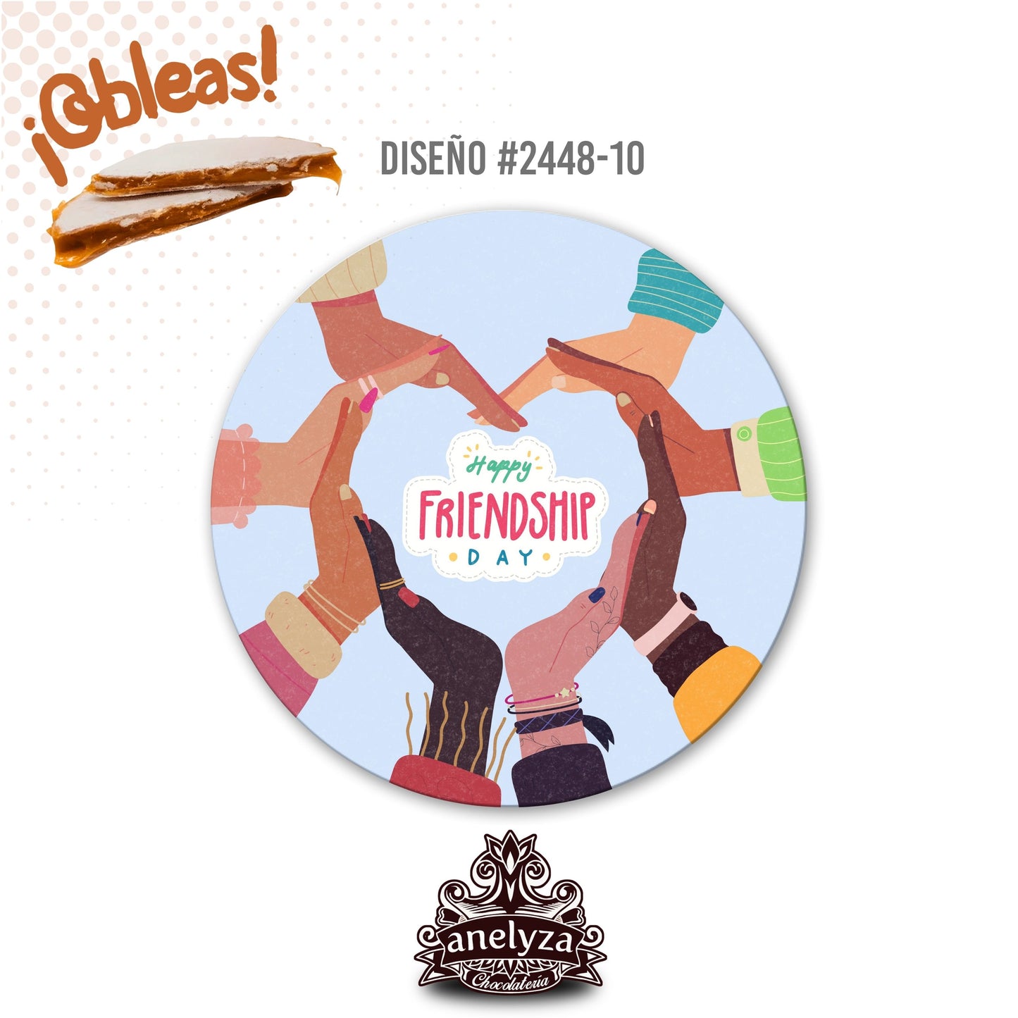 OBLEAS RELLENAS PERSONALIZADAS DISEÑO #2448-10 SAN VALENTIN