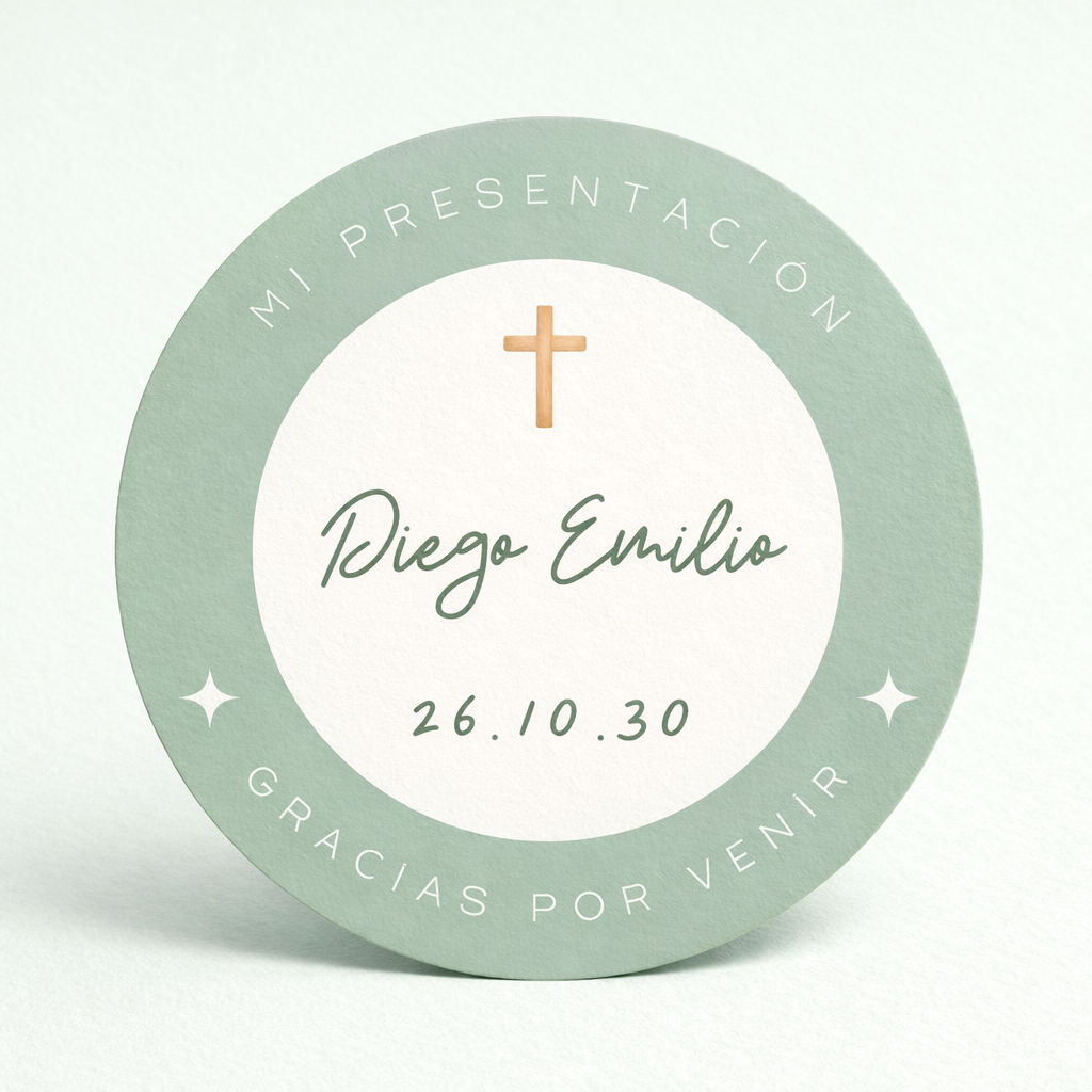 OBLEAS RELLENAS PERSONALIZADAS DISEÑO #6202-9 PRESENTACIÓN DE 3 AÑOS