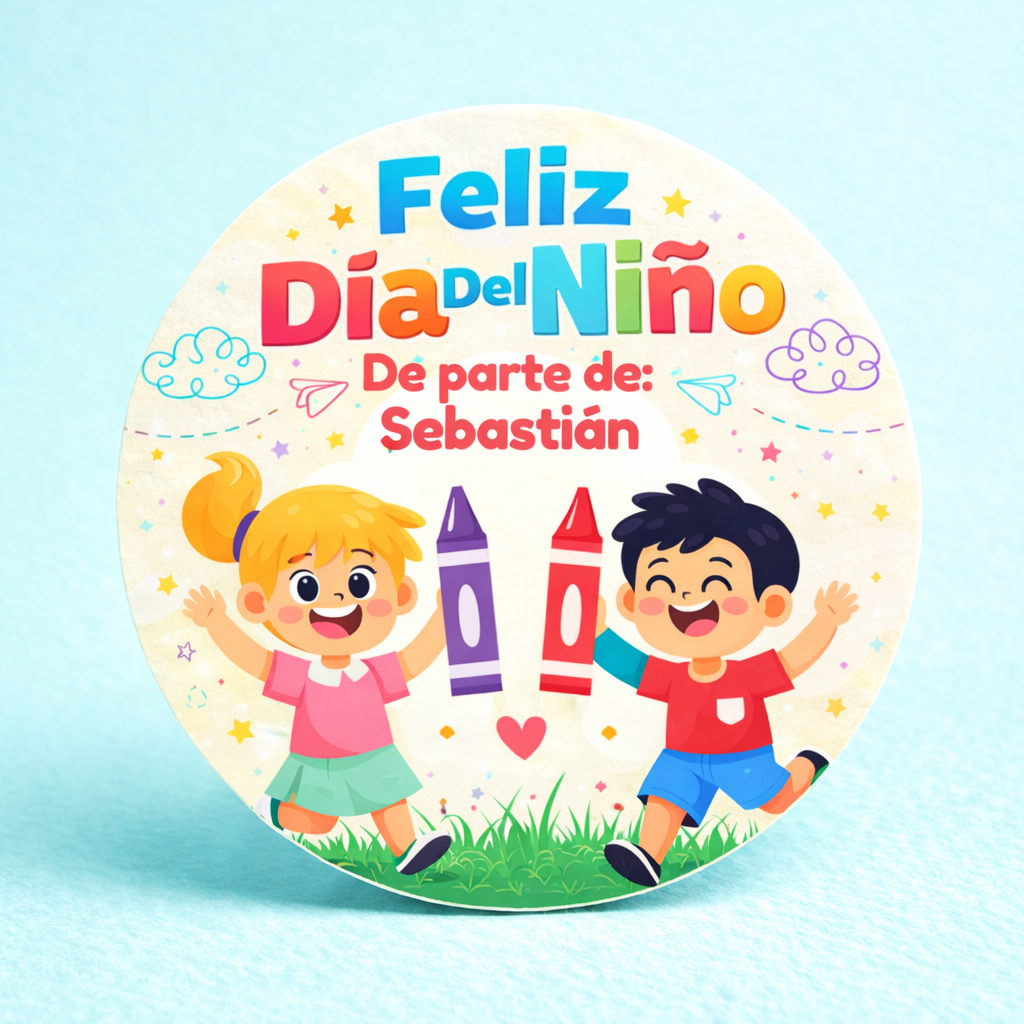 OBLEAS RELLENAS PERSONALIZADAS DISEÑ0 #1249-8 DIA DEL NIÑO